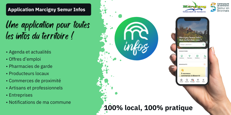 Application Marcigny Semur Infos